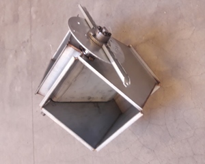 Distributor 240x240 2-ways w/flap manuel/ Y-branch 55deg M&M